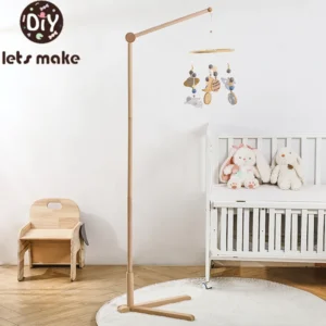 Toys Wooden Mobile Bed Bell Floor Stand