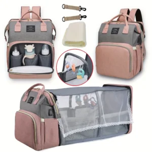 Portable Folding Crib Bed Large-capacity Travel Outting Bag