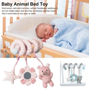 Baby Activity Spiral Plush  Infant Baby Stroller  Educational Decoration for Car Seat