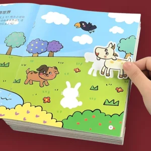 10 Books/Set Kids Concentration Sticker Activity Books