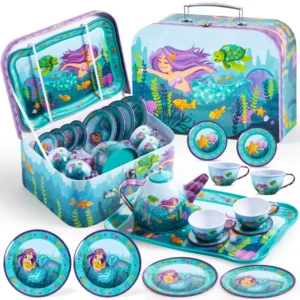 Joyfy Kid Tea Set Mermaid Tea Party Set