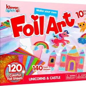 Foil Art Kit Arts & Crafts Supplies Mess Free Coloring Foil